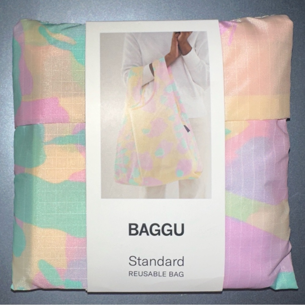 BAGGU Tie Dye Pink Reusable Bag
